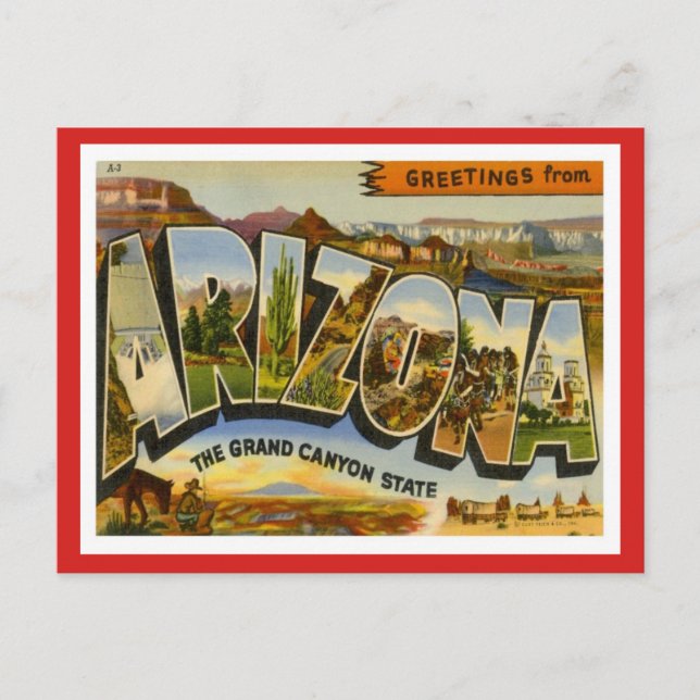 Grüße aus Arizona Postkarte (Vorderseite)