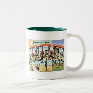 Grüße aus Arizona Zweifarbige Tasse