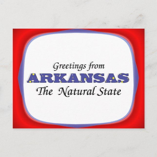 Grüße aus Arkansas Postkarte (Vorderseite)