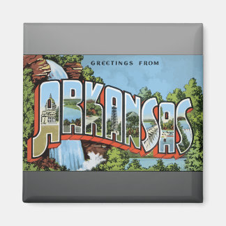 Grüße aus Arkansas, Vintag Magnet