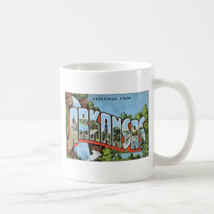 Grüße aus Arkansas, Vintage Tasse
