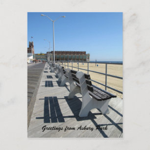 Grüße aus Asbury Park Boardwalk Postkarte
