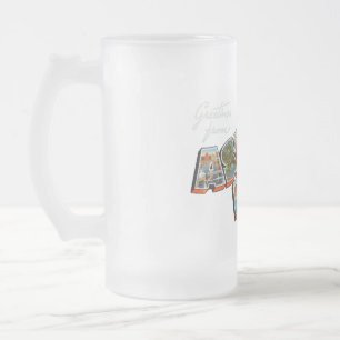 Grüße aus Asbury Park New Jersey Mattglas Bierglas