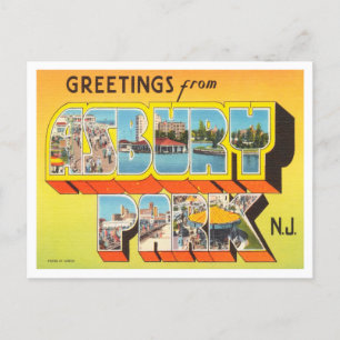Grüße aus Asbury Park, New York Reise Postkarte