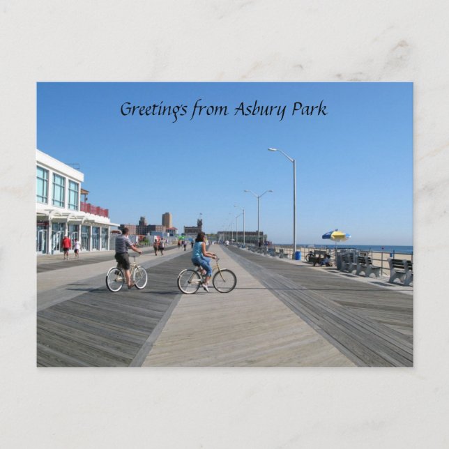 Grüße aus Asbury Park, NJ Postkarte (Vorderseite)