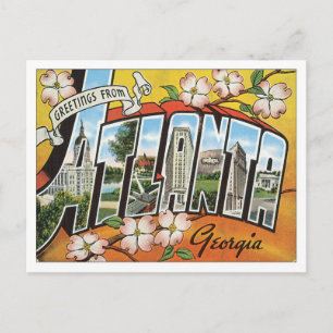 Grüße aus Atlanta Georgia USA Postkarte