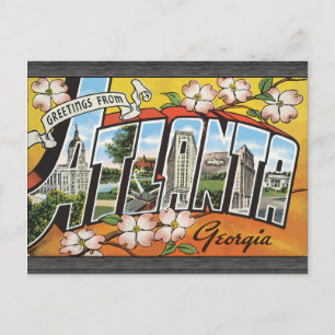 Grüße aus Atlanta Georgia, Vintage Postkarte