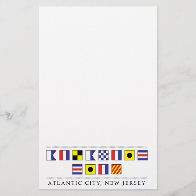 Grüße aus Atlantic City Briefpapier (Vorderseite)