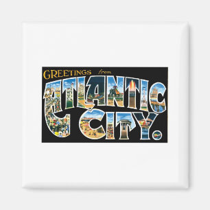 Grüße aus Atlantic City Magnet