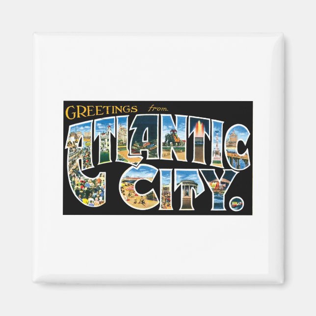 Grüße aus Atlantic City Magnet (Vorne)