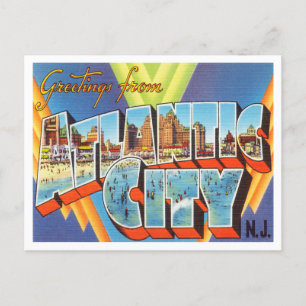 Grüße aus Atlantic City, New Jersey Travel Postkarte