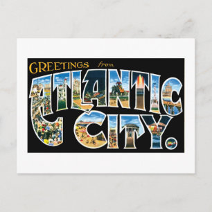 Grüße aus Atlantic City Postkarte