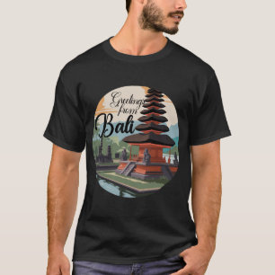 Grüße aus Bali Schild T-Shirt
