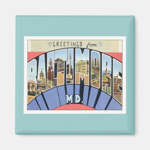 Grüße aus Baltimore Maryland Magnet