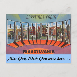 Grüße aus Bethlehem Postkarte