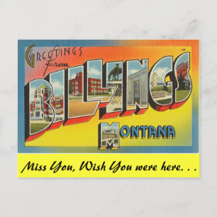 Grüße aus Billings Postkarte