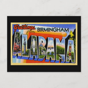 Grüße aus Birmingham Alabama Postkarte