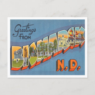 Grüße aus Bismarck, North Dakota Reise Postkarte