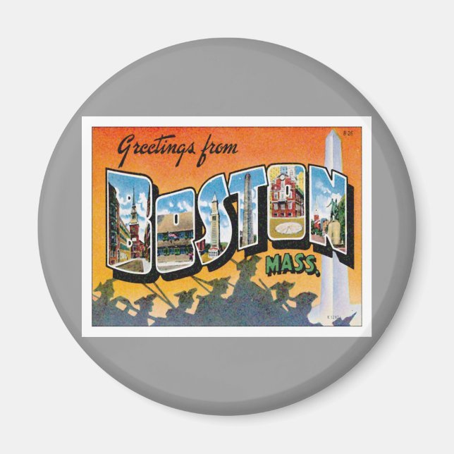 Grüße aus Boston Massachusetts Magnet (Vorne)