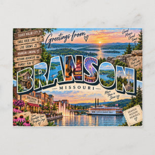 Grüße aus Branson Missouri Postkarte
