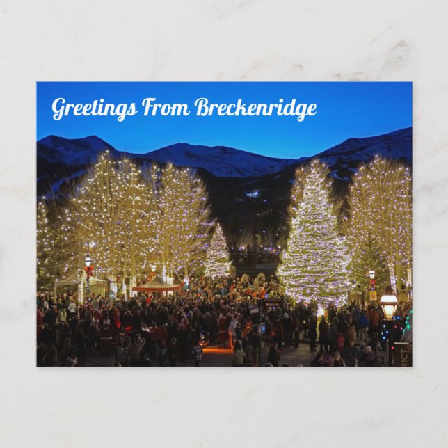 Grüße aus Breckenridge Postkarte (Vorderseite)