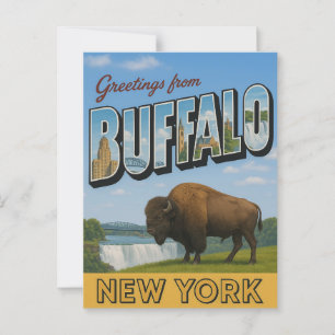 Grüße aus Buffalo New York Postkarte