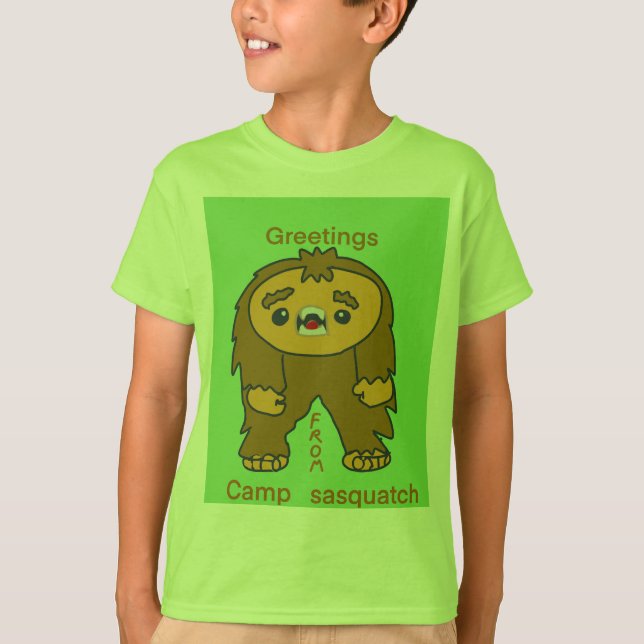 Grüße aus Camp sasquatch T-Shirt (Vorderseite)