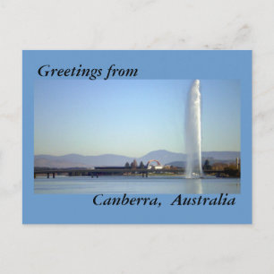 Grüße aus Canberra, Australien Postkarte