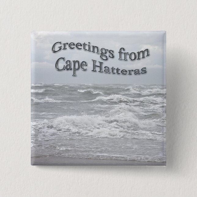 Grüße aus Cape Hatteras Button (Vorderseite)