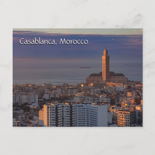 Grüße aus Casablanca Marokko Postkarte (Vorderseite)