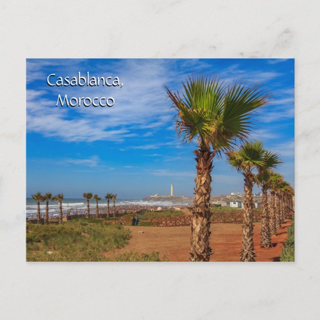 Grüße aus Casablanca Marokko Postkarte (Vorderseite)