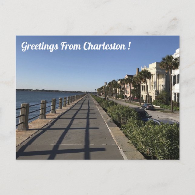 Grüße aus Charleston Postkarte (Vorderseite)