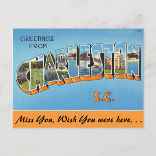Grüße aus Charleston Postkarte
