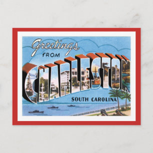 Grüße aus Charleston South Carolina US Stadt Postkarte