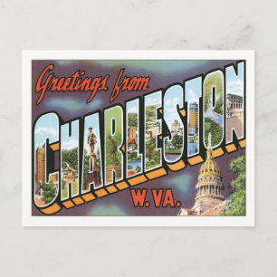 Grüße aus Charleston West Virginia US City Postkarte