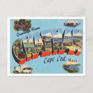 Grüße aus Chatham, Cape Cod, Massachusetts Postkarte
