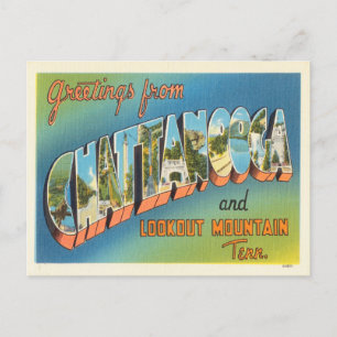 Grüße aus Chattanooga und Lookout Mountain Postkarte