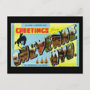 Grüße aus Cheyenne Wyoming Postkarte