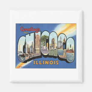 Grüße aus Chicago Illinois Magnet