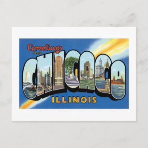 Grüße aus Chicago, Illinois! Postkarte