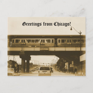 Grüße aus Chicago! Postkarte