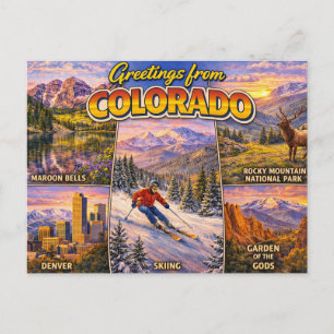 Grüße aus Colorado Postkarte