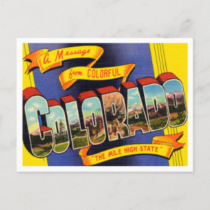 Grüße aus Colorado, The Mile High State Postkarte