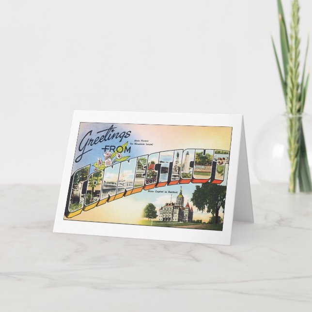 Grüße aus Connecticut Karte (Vorderseite)