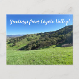 Grüße aus Coyote Valley! Postkarte
