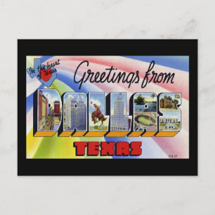 Grüße aus Dallas Texas Postkarte