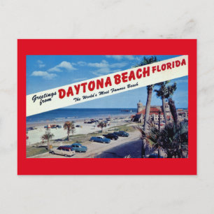 Grüße aus Daytona Beach, Florida Vintage Postkarte