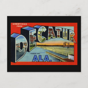 Grüße aus Decatur Alabama Postkarte