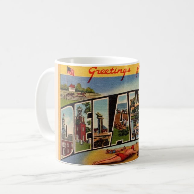 Grüße aus Delaware  Kaffeetasse (Vorderseite Links)