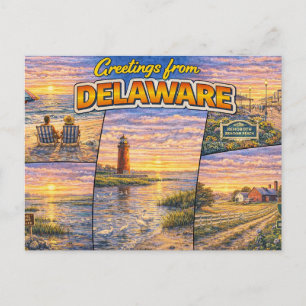Grüße aus Delaware Postkarte